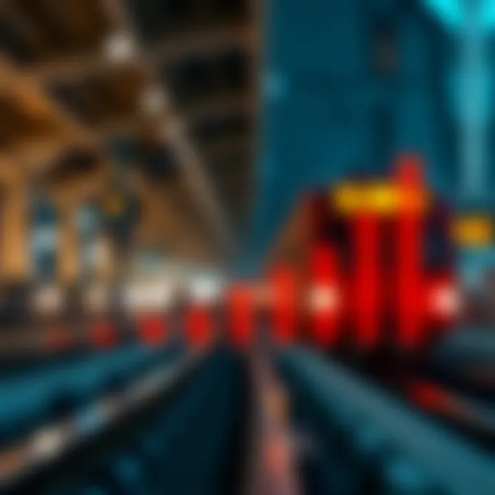 Graph illustrating economic growth linked to transportation advancements