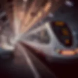 Modern train design representing the future of transit in the UAE