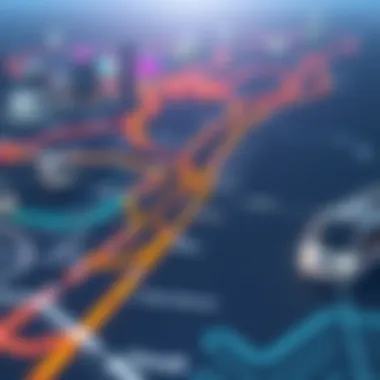 Map showcasing proposed routes of the Etihad Rail network