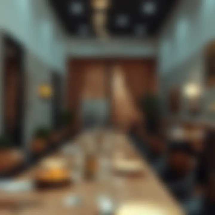 Dining area in a budget hotel with local cuisine