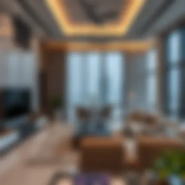 Modern interiors of a rental property