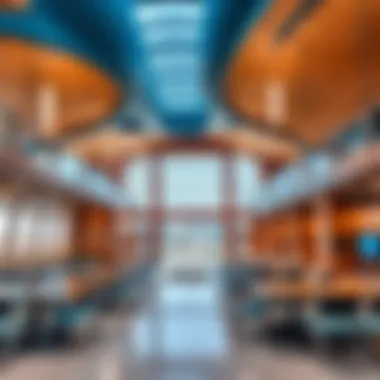 Interior amenities of the community centre