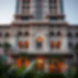 Exterior view showcasing the architectural elegance of Al Mamoura Building