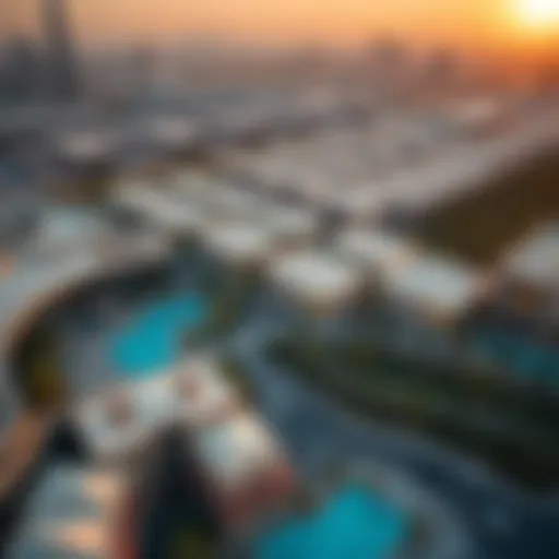 Aerial view of Al Raffa showcasing its urban landscape