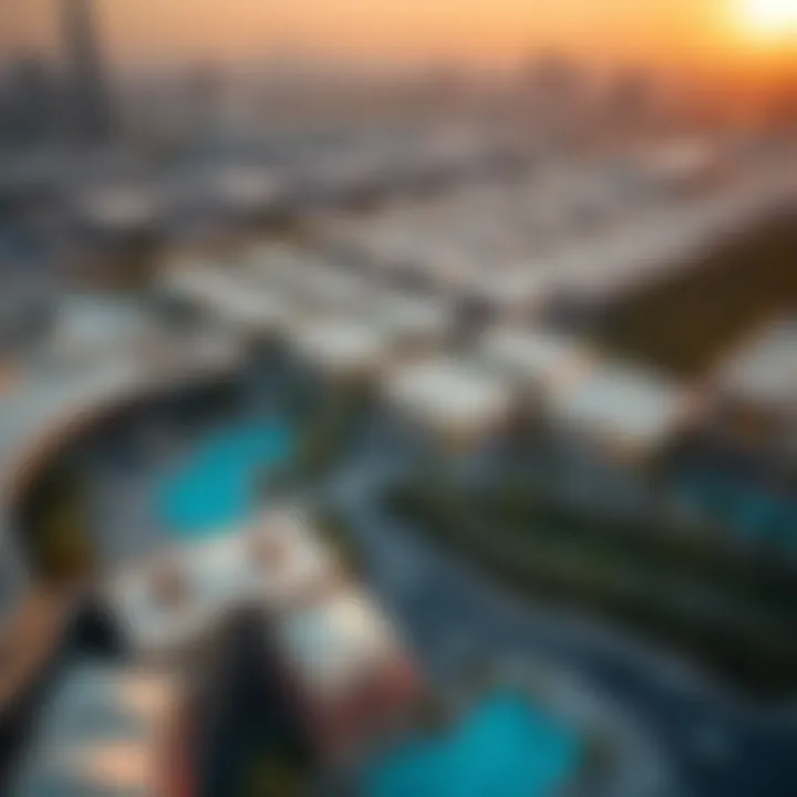 Aerial view of Al Raffa showcasing its urban landscape