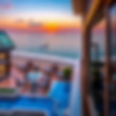 Breathtaking sunset view from the balcony of Al Raha Beach Hotel