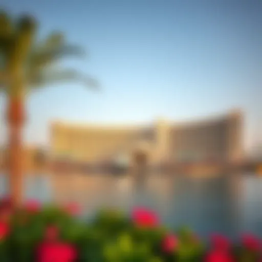 Stunning view of Al Raha Beach Hotel from the waterfront