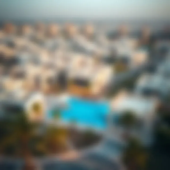 Aerial view of Al Shuaiba showcasing modern housing developments