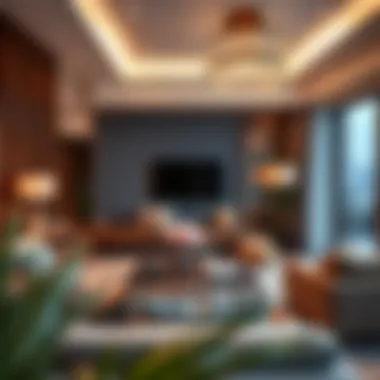 Cozy living room in a Dubai apartment