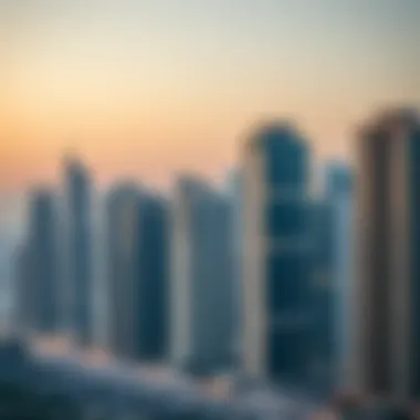 Skyline view of Dubai showcasing modern apartment buildings