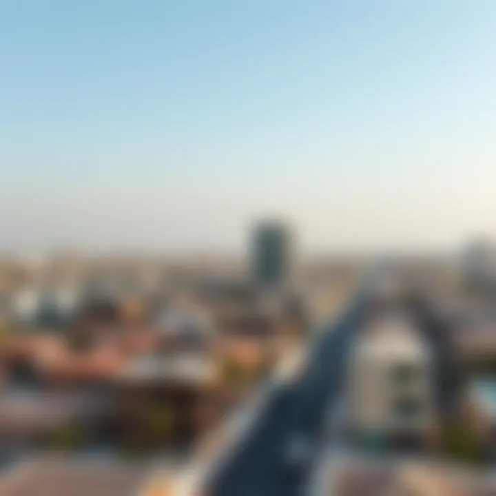 Panoramic view of the surrounding neighborhood surrounding العربي مول