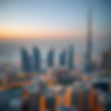 Binghatti Projects in Dubai's Iconic Skyline Aerial view of Dubai's skyline featuring Binghatti projects