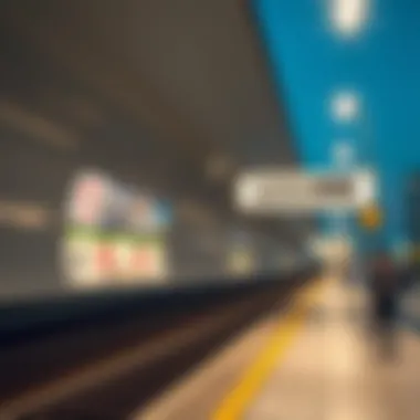 Infographic on برجمان Metro Station's services and connectivity