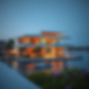 Luxurious Waterfront Property Luxurious waterfront property showcasing modern architecture