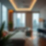 Luxurious interior of a prime hotel apartment showcasing modern design