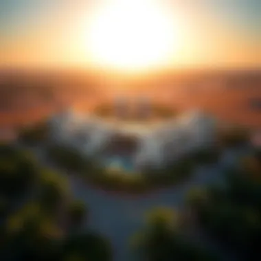 Aerial view of Club Villas highlighting the surrounding landscape