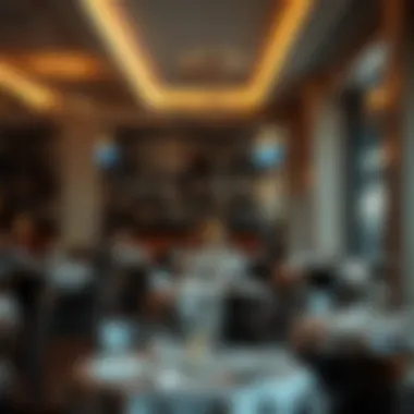 Sophisticated Dining Ambiance An elegant interior of a restaurant in Las Encinitas highlighting the ambiance of fine dining.