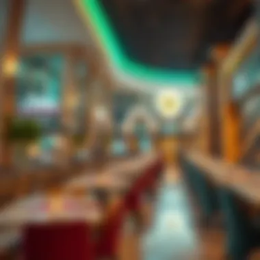 Dining Options at Dubai Boulevard Diverse dining options available at الشارع البوليفارد دبي