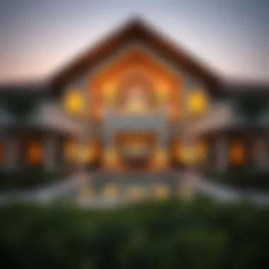 Stunning architecture of the clubhouse