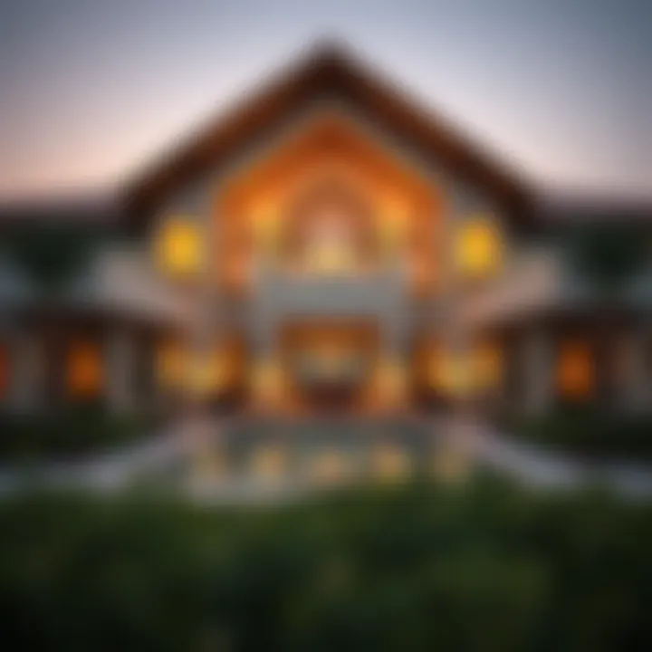 Stunning architecture of the clubhouse