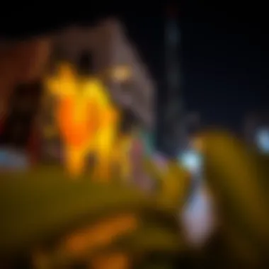 Vibrant street art bringing life to Dubai's night scene