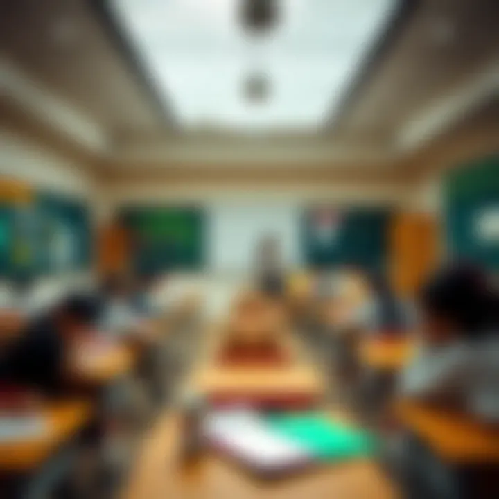 Classroom environment showcasing diverse learning activities