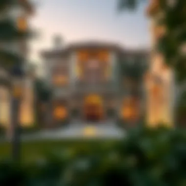 Luxurious villa within Emirates Park highlighting architectural design