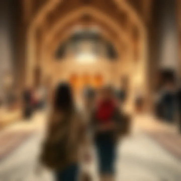 A family exploring the rich history at a museum in Dubai