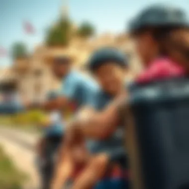 Family participating in a thrilling outdoor activity in Dubai