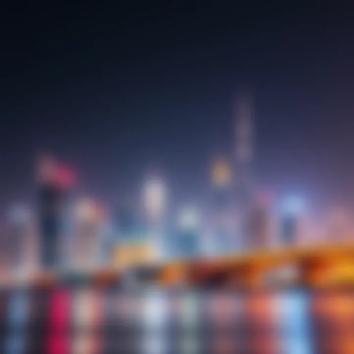 Dubai Skyline and Freehold Properties Stunning skyline of Dubai showcasing freehold properties