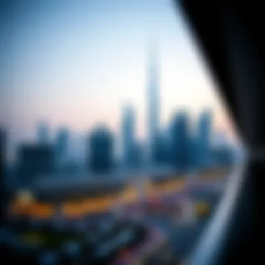 Dubai's Iconic Skyline: A Testament to Modern Development A stunning skyline of Dubai showcasing modern architecture