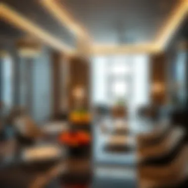 Dining area showcasing exquisite culinary offerings in a hotel apartment