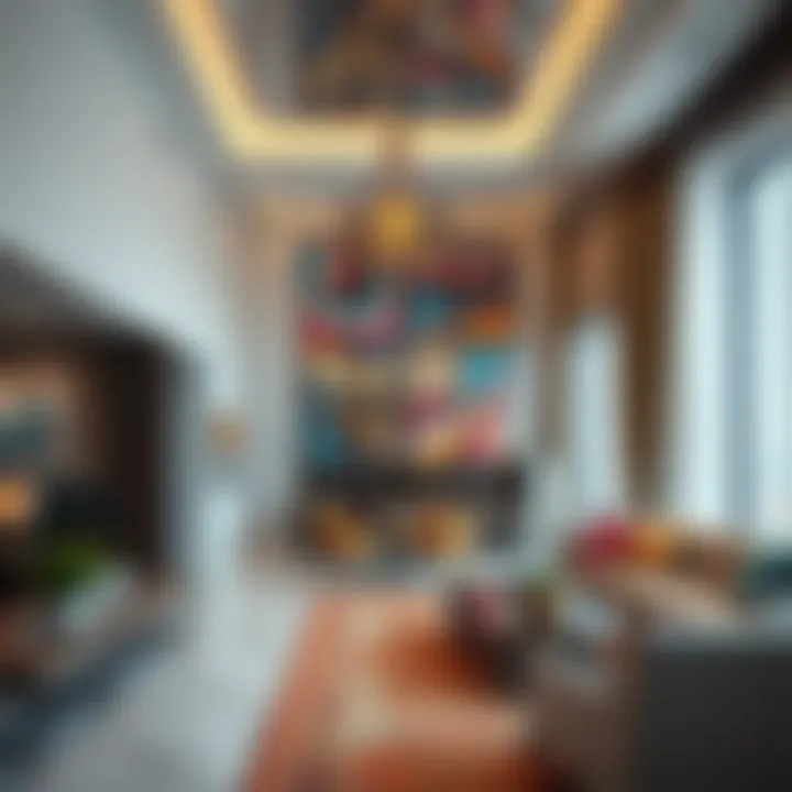 Vibrant colors and textures reflecting cultural influences