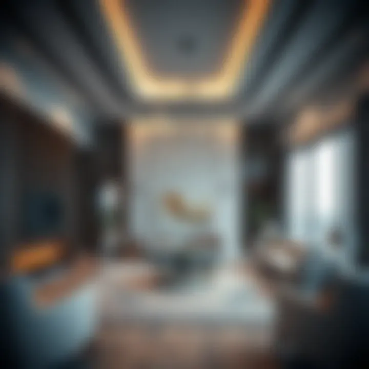 Luxurious interior design showcasing contemporary styles