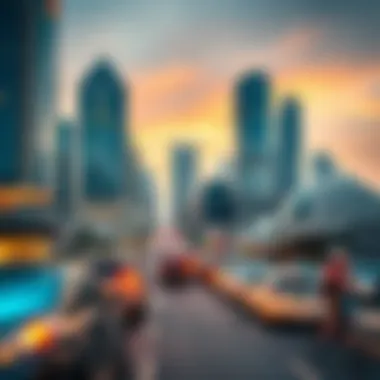 Commercial hubs in JLT bustling with business activity and innovation