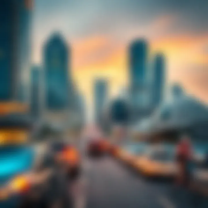 Commercial hubs in JLT bustling with business activity and innovation