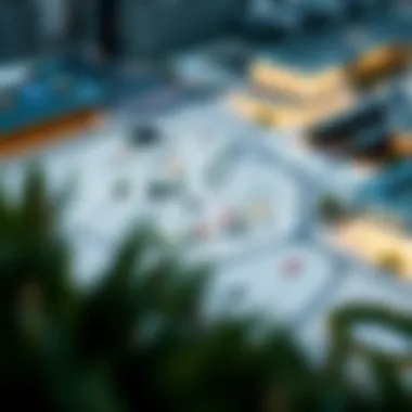 Amenities and Facilities Map in JLT Map indicating amenities and facilities in the JLT region