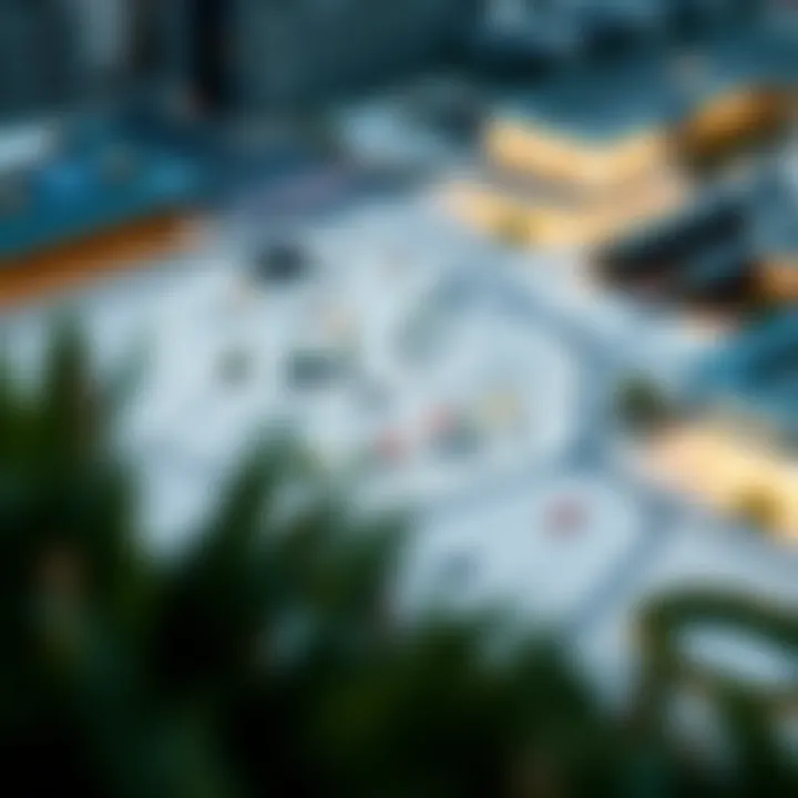 Amenities and Facilities Map in JLT Map indicating amenities and facilities in the JLT region