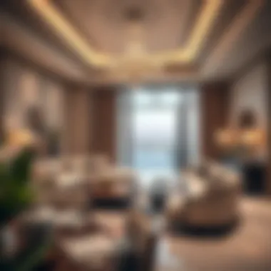 Luxurious Interior of La Villa Medusa Luxurious interior of La Villa Medusa highlighting its elegant decor