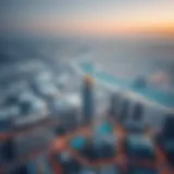 Aerial view of Pan Emirates in Abu Dhabi showcasing urban landscape