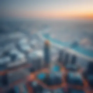 Aerial View of Pan Emirates Aerial view of Pan Emirates in Abu Dhabi showcasing urban landscape