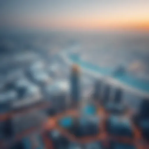 Aerial View of Pan Emirates Aerial view of Pan Emirates in Abu Dhabi showcasing urban landscape