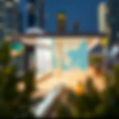 A map highlighting the connectivity of the Marina Promenade Waterbus Station with nearby neighborhoods