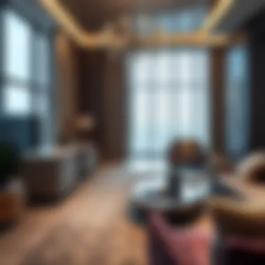 Luxurious Interior Design of Marriott Residence Luxurious interior design of a Marriott Residence apartment highlighting spacious living areas