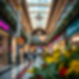 Vibrant shopping scene at Mazyad Mall showcasing diverse product offerings