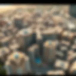 Aerial view of Modon Properties developments in Dubai showcasing urban transformation.