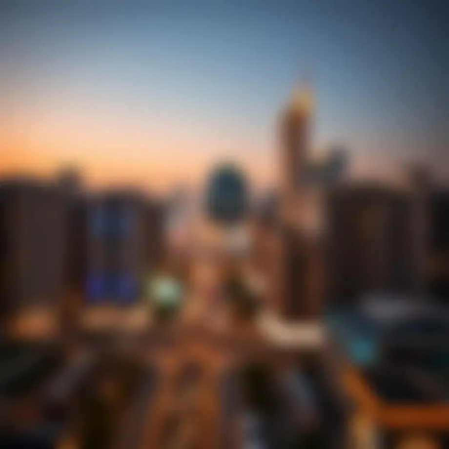 Stunning view of Bur Dubai skyline