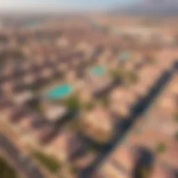 Aerial view showcasing the layout of Nad Al Hamar