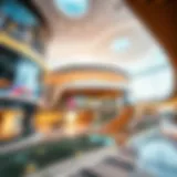 A striking architectural design of a new mall in Dubai showcasing modern aesthetics