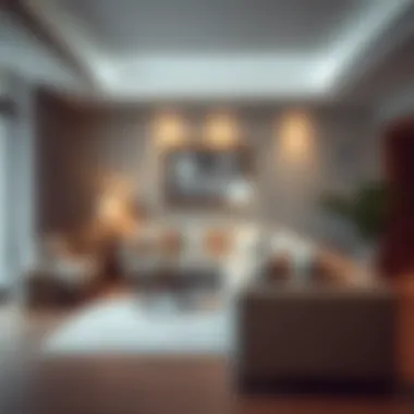 A pristine living room showcasing a cleaned sofa